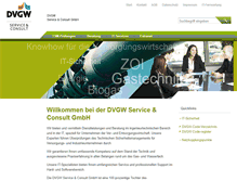 Tablet Screenshot of dvgw-sc.de